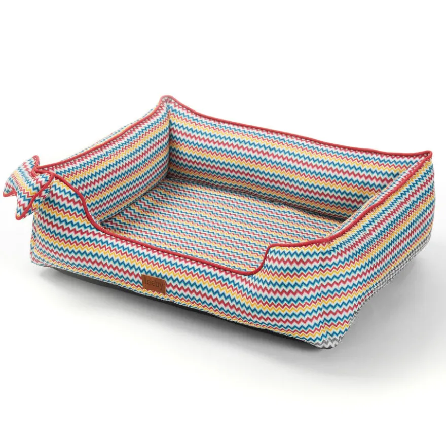 Leeby cama viscoelástica colorida para perros