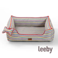 Leeby cama viscoelástica colorida para perros