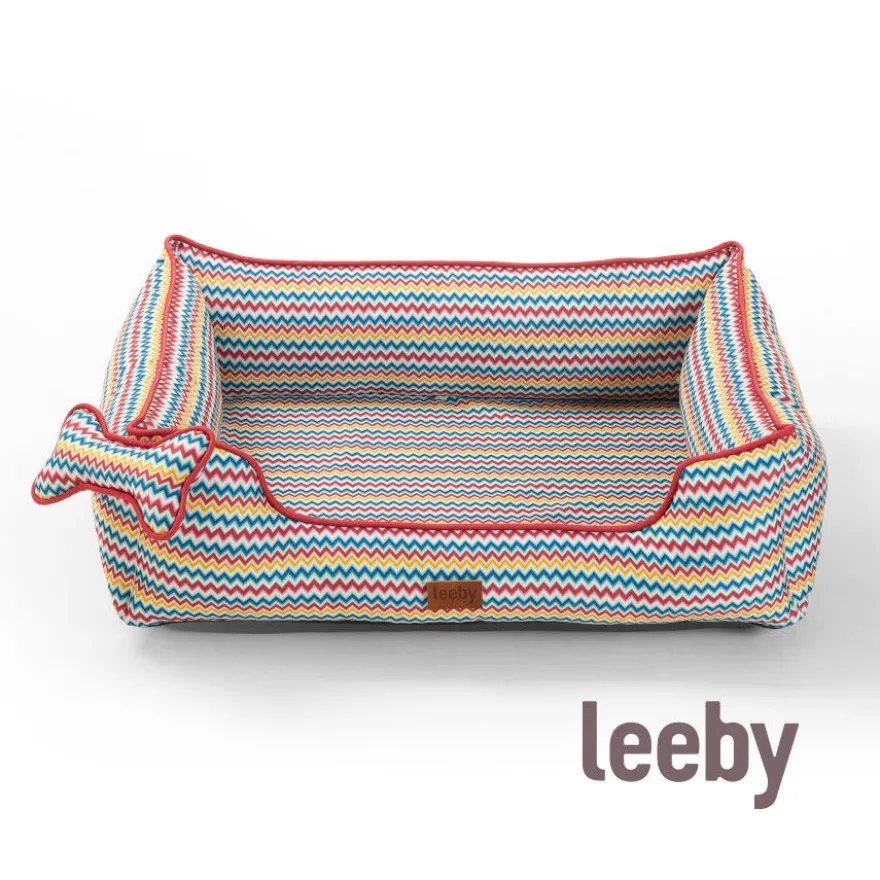 Leeby cama viscoelástica colorida para perros