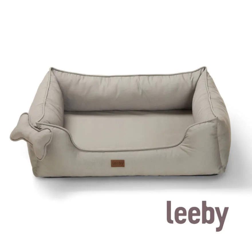 Leeby cama viscoelástica gris para perros