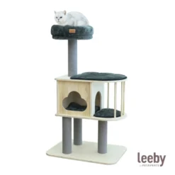 Leeby Cloud Collection torre rascador con cama nido para gatos