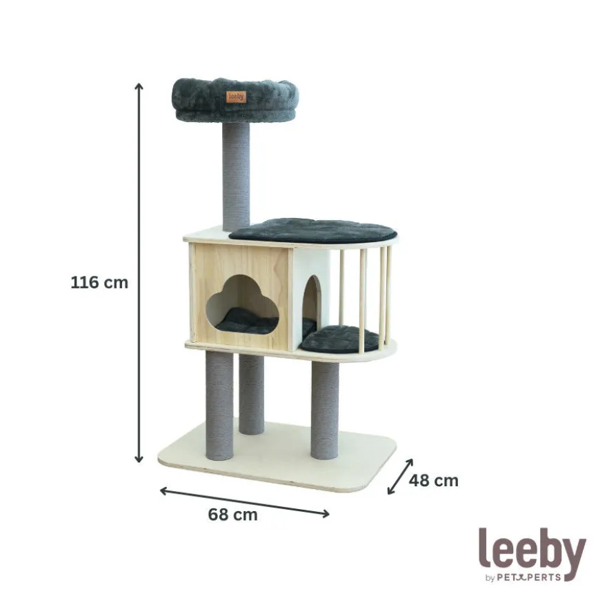 Leeby Cloud Collection torre rascador con cama nido para gatos
