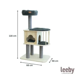 Leeby Cloud Collection torre rascador con cama nido para gatos