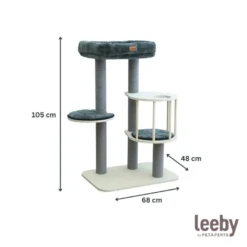 Leeby Cloud Collection torre rascador con cama para gatos