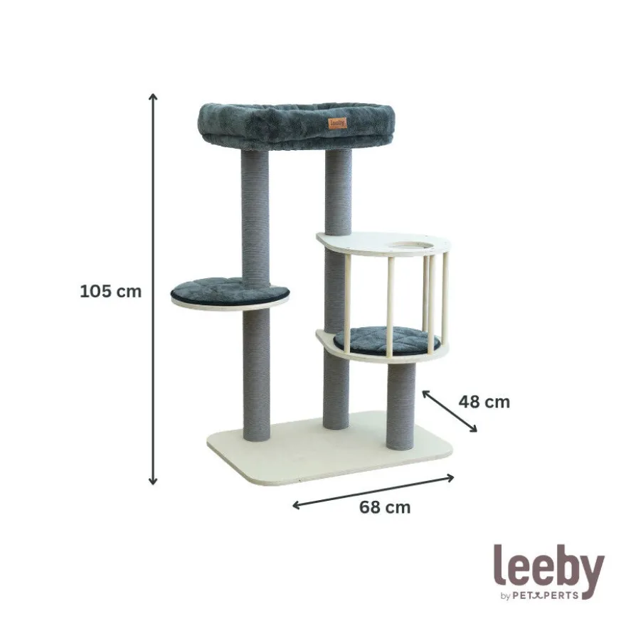 Leeby Cloud Collection torre rascador con cama para gatos