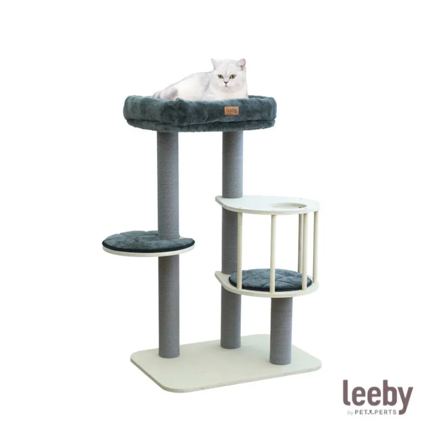 Leeby Cloud Collection torre rascador con cama para gatos