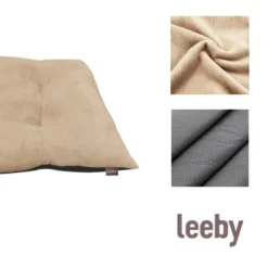 Leeby Cojín Acolchado Beige para perros