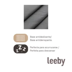 Leeby Cojín Acolchado Blanco con Erizos para perros