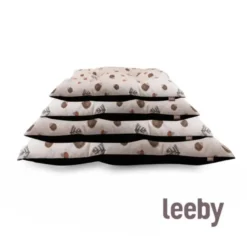 Leeby Cojín Acolchado Blanco con Erizos para perros