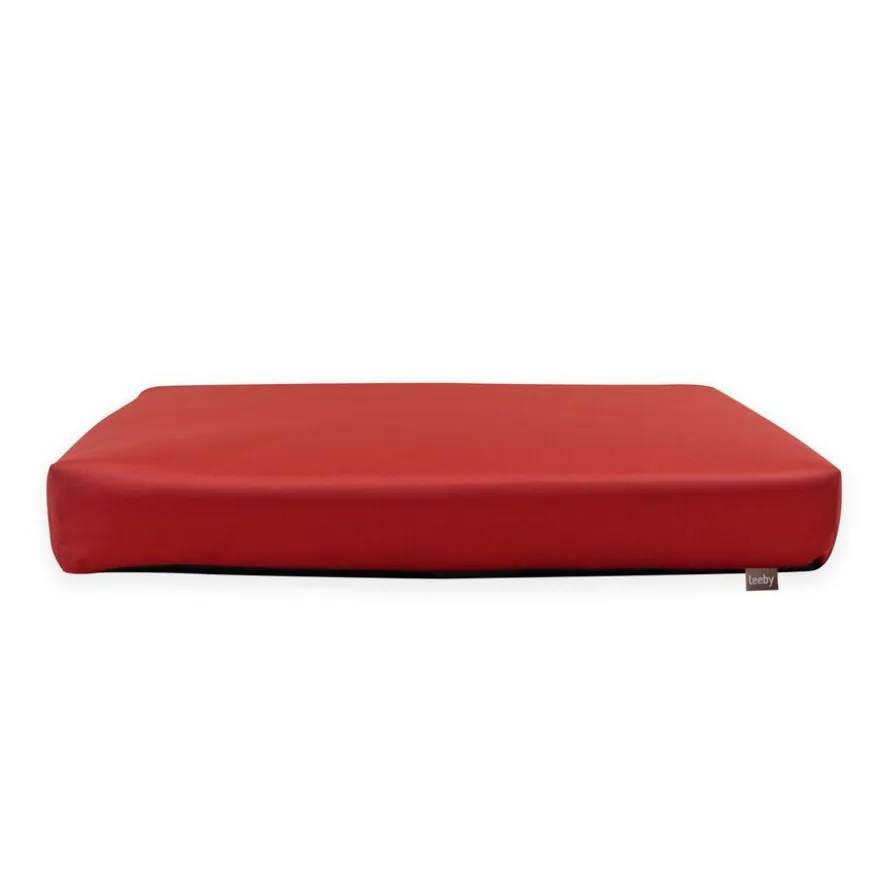 Leeby Cojín Waterproof Anti Pelos Rojo para perros