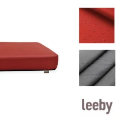 Leeby Cojín Waterproof Anti Pelos Rojo para perros