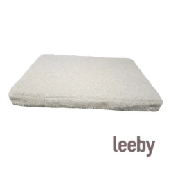 Leeby colchón borreguito beige para perros
