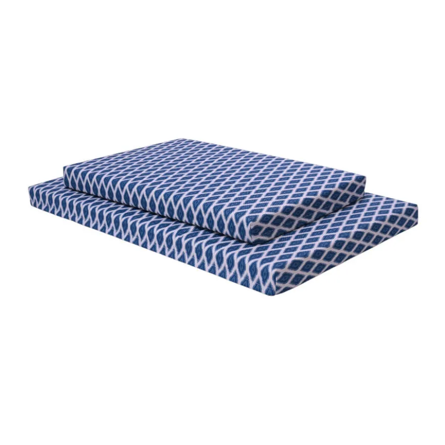 Leeby colchón impermeable azul para perros