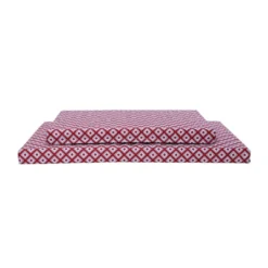 Leeby colchón impermeable rojo para perros