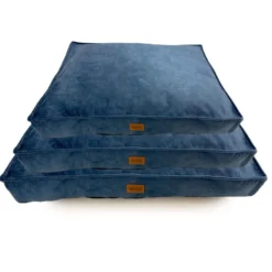 Leeby Colchoneta Impermeable y Desenfundable Azul Marino para perros