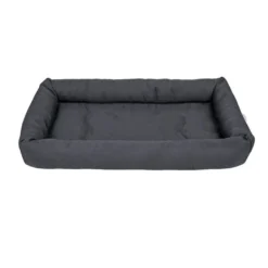 Leeby Colchoneta Suave Negra para perros