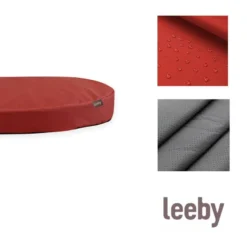 Leeby Colchoneta Waterproof y Desenfundable Roja para perros