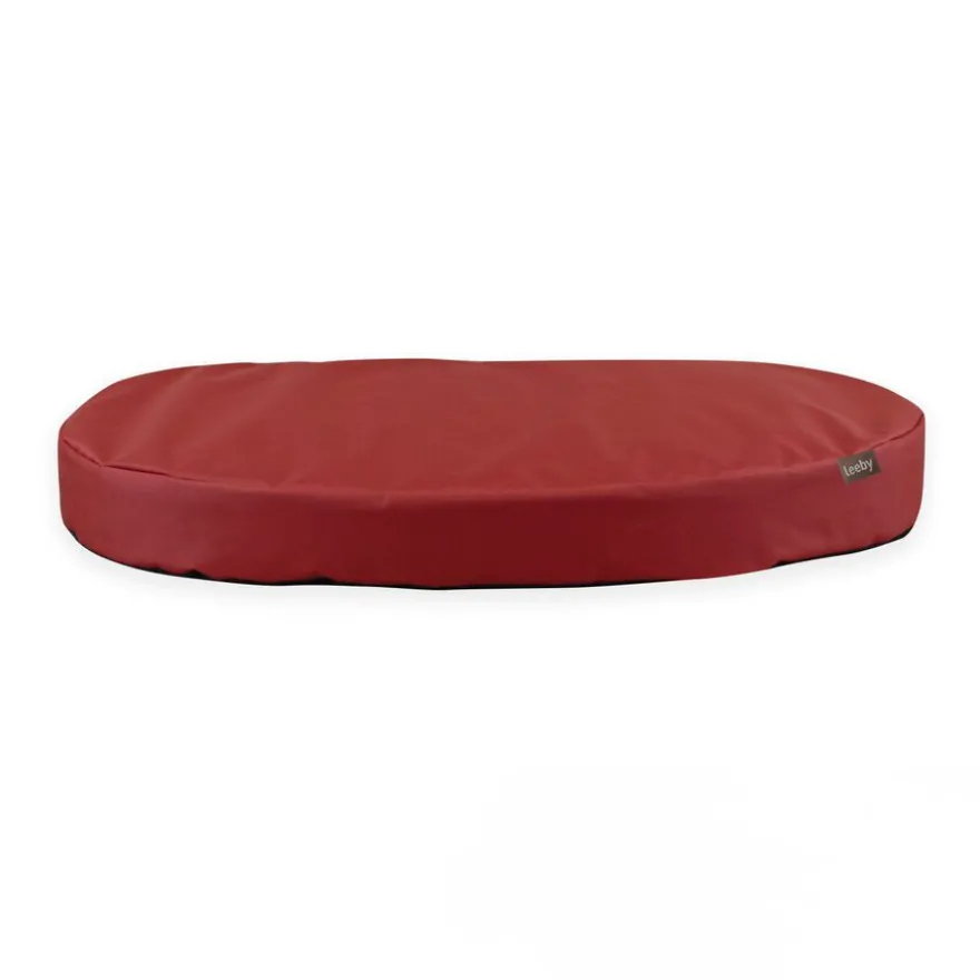 Leeby Colchoneta Waterproof y Desenfundable Roja para perros
