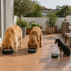 Leeby Comedero Acero Inoxidable para perros y gatos
