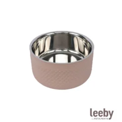 Leeby Comedero Antideslizante Acero Inoxidable para perros