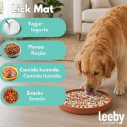 Leeby Comedero Antivoracidad Naranja para perros