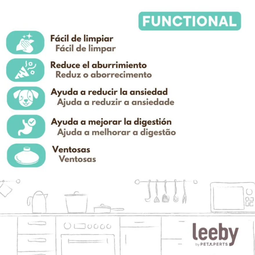 Leeby Comedero Antivoracidad Naranja para perros