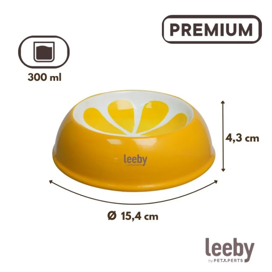 Leeby Comedero de Cerámica Estampado Limón para gatos