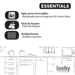 Leeby Comedero Doble de Acero Inoxidable Color Verde para gatos