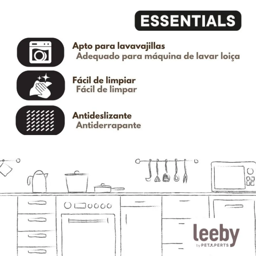 Leeby Comedero Doble de Acero Inoxidable Color Verde para gatos