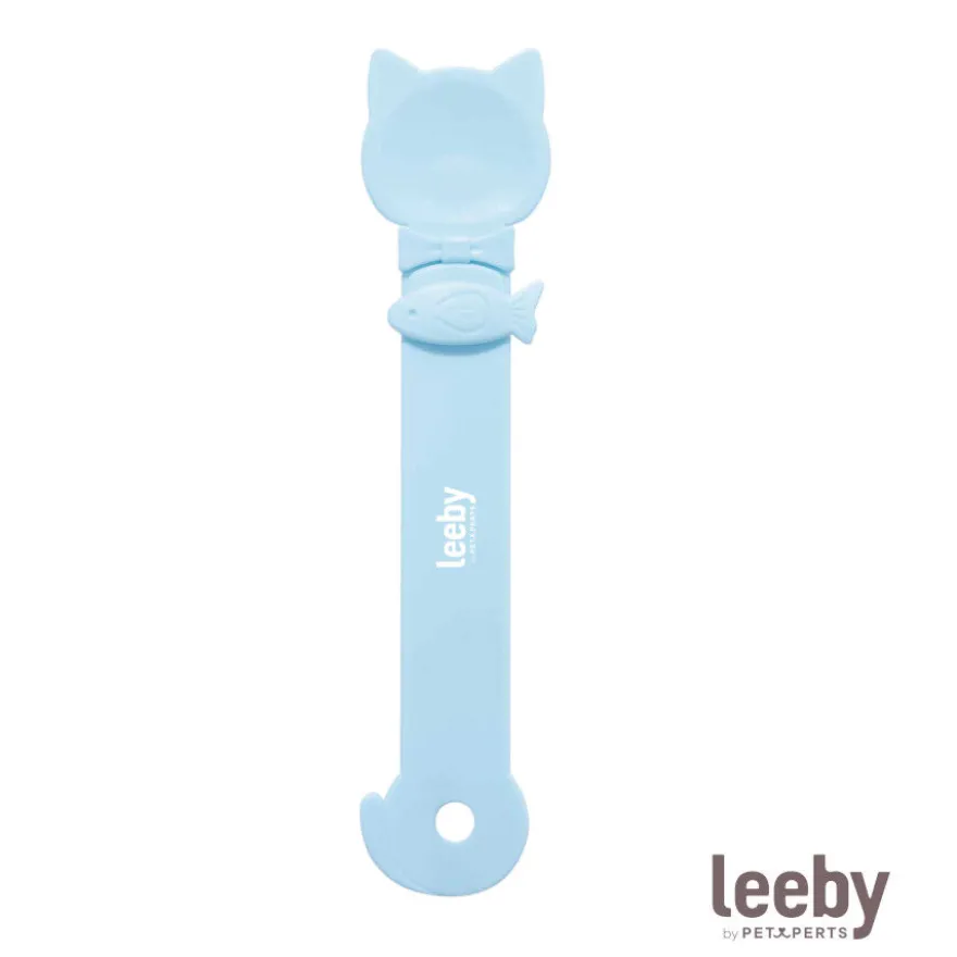 Leeby Cuchara Dispensador Pasta Premio Azul para gatos