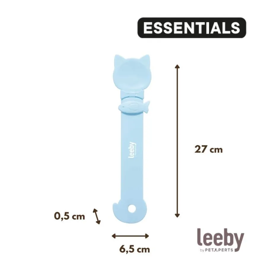 Leeby Cuchara Dispensador Pasta Premio Azul para gatos