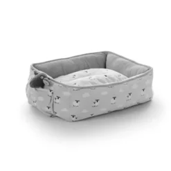 Leeby Cuna de Ovejitas con Cojín Desenfundable y Juguete para cachorros