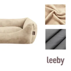 Leeby Cuna Desenfundable Beige para perros