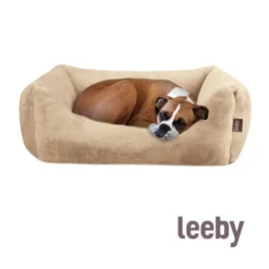 Leeby Cuna Desenfundable Beige para perros