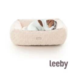 Leeby Cuna Súper Suave con Cojín Desenfundable para cachorros
