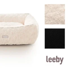 Leeby Cuna Súper Suave con Cojín Desenfundable para cachorros