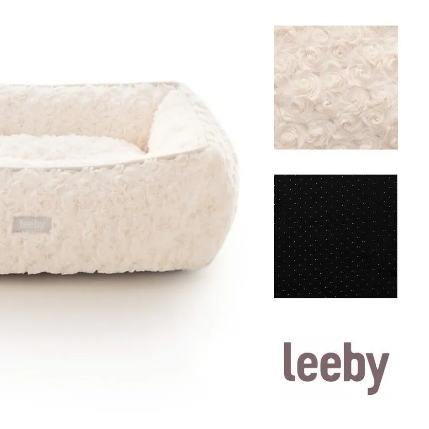 Leeby Cuna Súper Suave con Cojín Desenfundable para cachorros