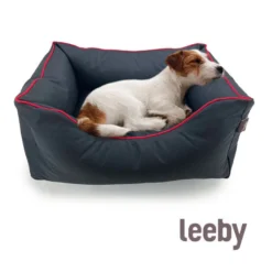 Leeby Cuna waterproof Anti Pelos Negro para perros