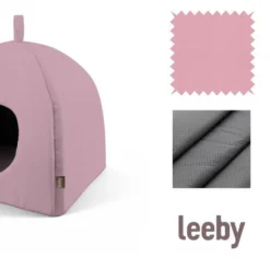 Leeby Iglú Antideslizante Rosa para gatos