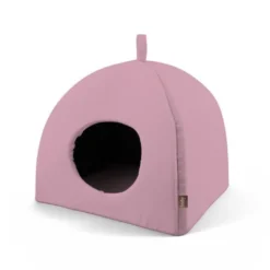 Leeby Iglú Antideslizante Rosa para gatos