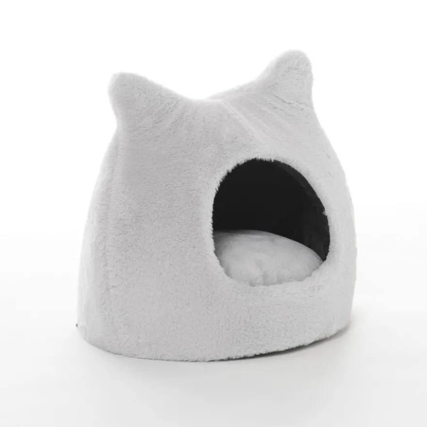 Leeby Iglú Antiestrés Gris para gatos