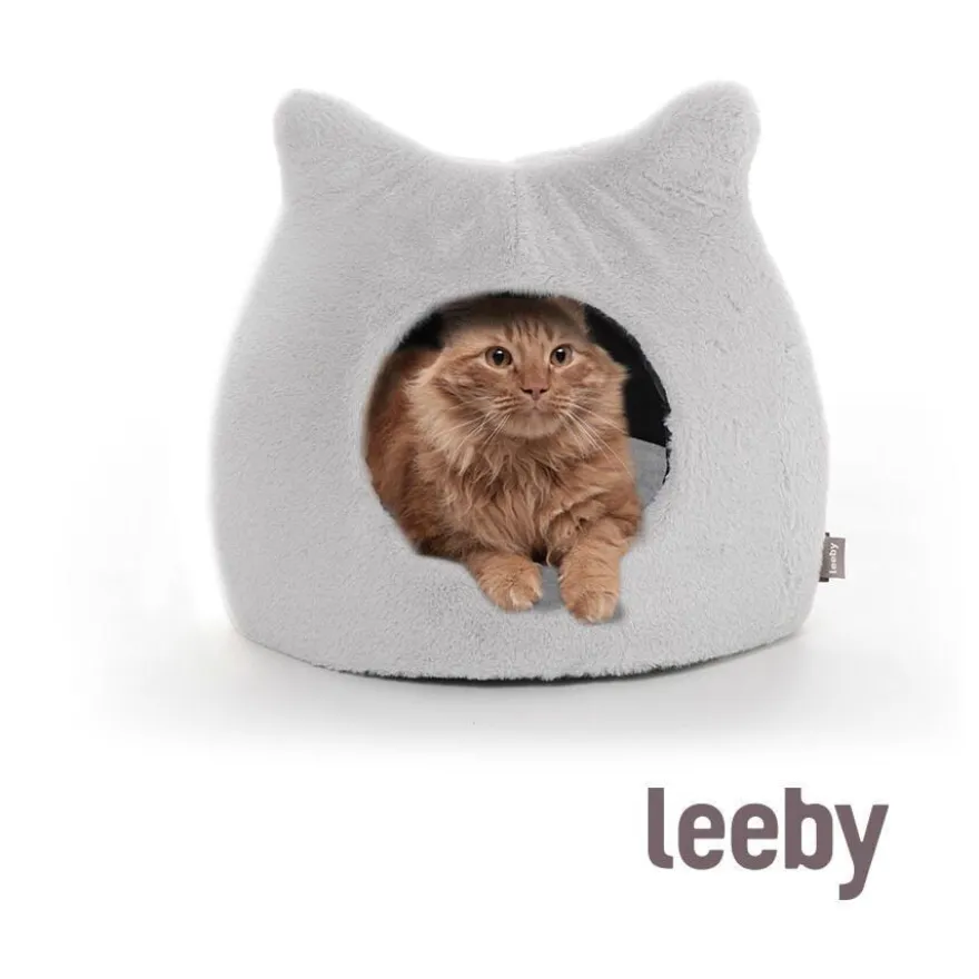 Leeby Iglú Antiestrés Gris para gatos