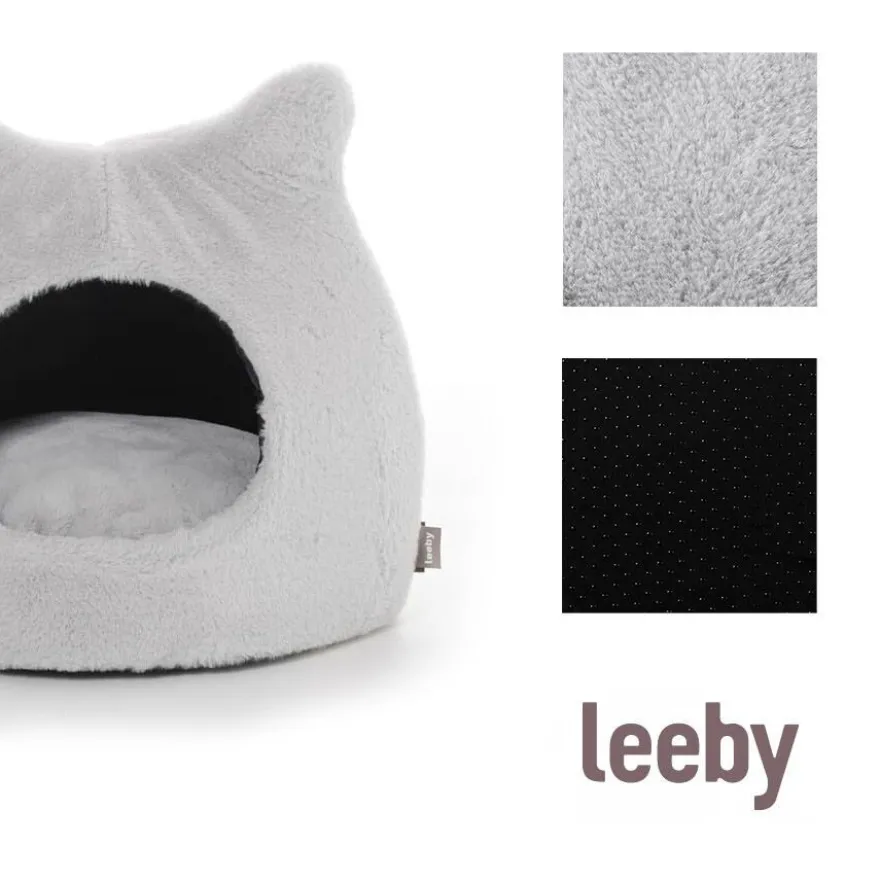 Leeby Iglú Antiestrés Gris para gatos