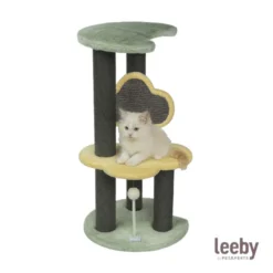Leeby Karlo torre rascador con juguete para gatitos