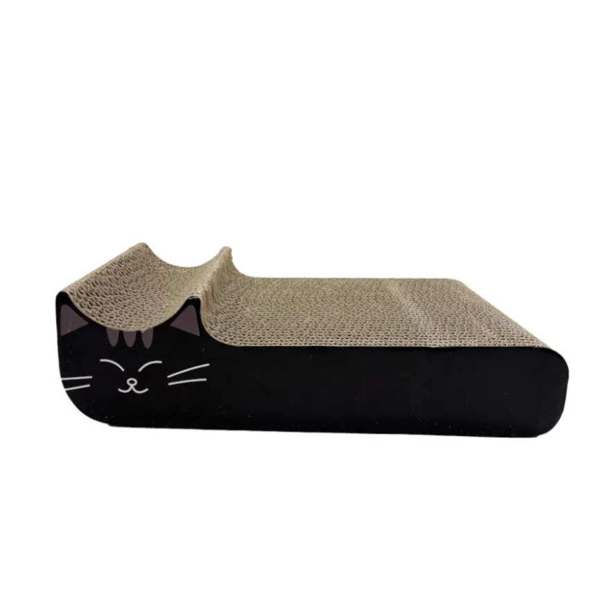 Leeby Kira tabla rascador de cartón negro para gatos
