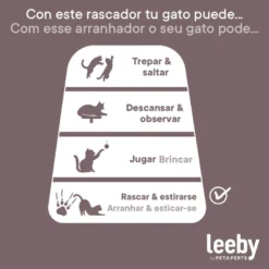 Leeby Kira tabla rascador de cartón negro para gatos