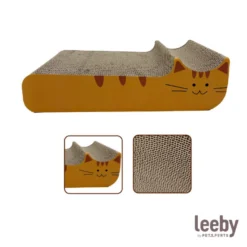 Leeby Kira tabla rascador de cartón naranja para gatos