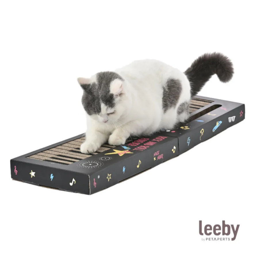 Leeby Kitty teclado rascador de cartón con bola para gatos