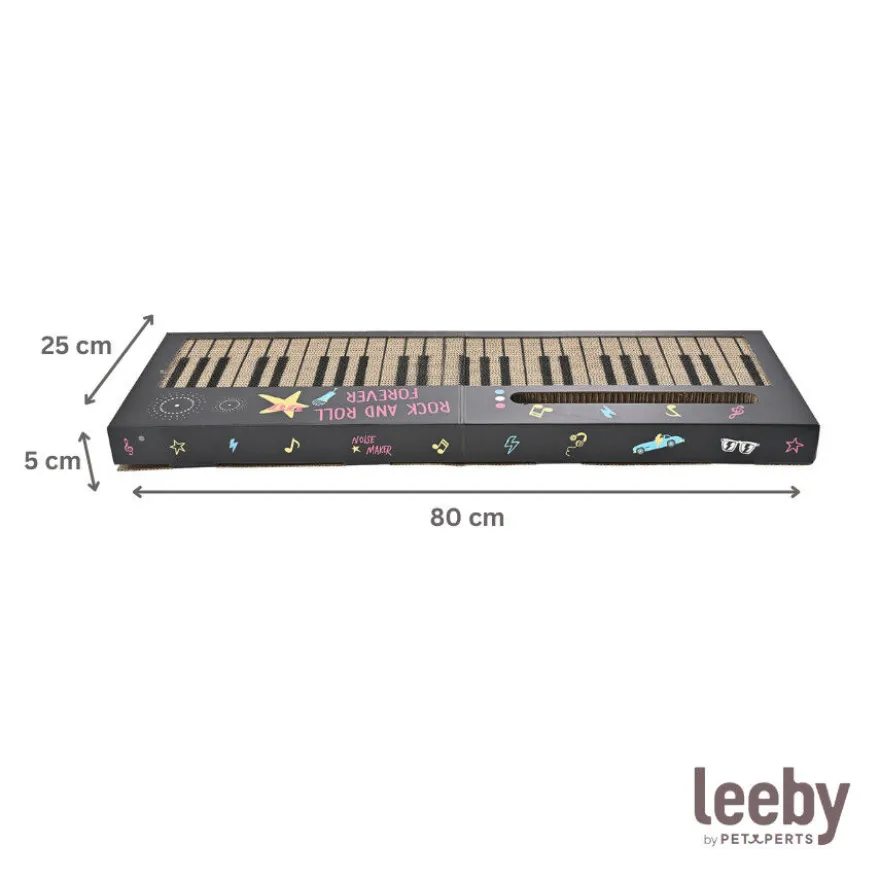 Leeby Kitty teclado rascador de cartón con bola para gatos