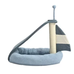 Leeby Koko rascador con cama y juguete para gatitos
